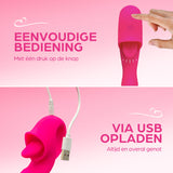 Erodit double sensation 2 in 1 vibrator. usb oplaadbaar
