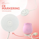 Erodit Siliconen Luchtdruk  Vibrator usb oplaadbaar