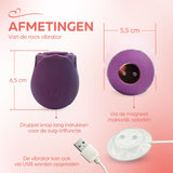 Erodit Siliconen luchtdruk vibrator  Paars, usb oplaadbaar