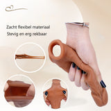 Realistische penis condoom sleeve met cockring