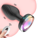 Erodit Lightning buttplug 10 vibratie en licht standen met afstandsbediening