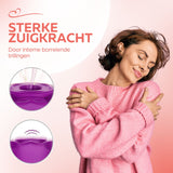 Erodit Siliconen luchtdruk vibrator  Paars, usb oplaadbaar