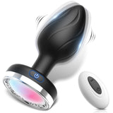 Erodit Lightning buttplug 10 vibratie en licht standen met afstandsbediening