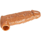 Realistische penis condoom sleeve met cockring