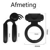 Erodit Siliconen clitoris stimulerende vibratie cockring