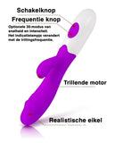 Erodit Tarzan dildo vibrator Paars, inclusief batterijen