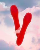 Erodit Roos massager staafvibrator met warmte-element, usb oplaadbaar